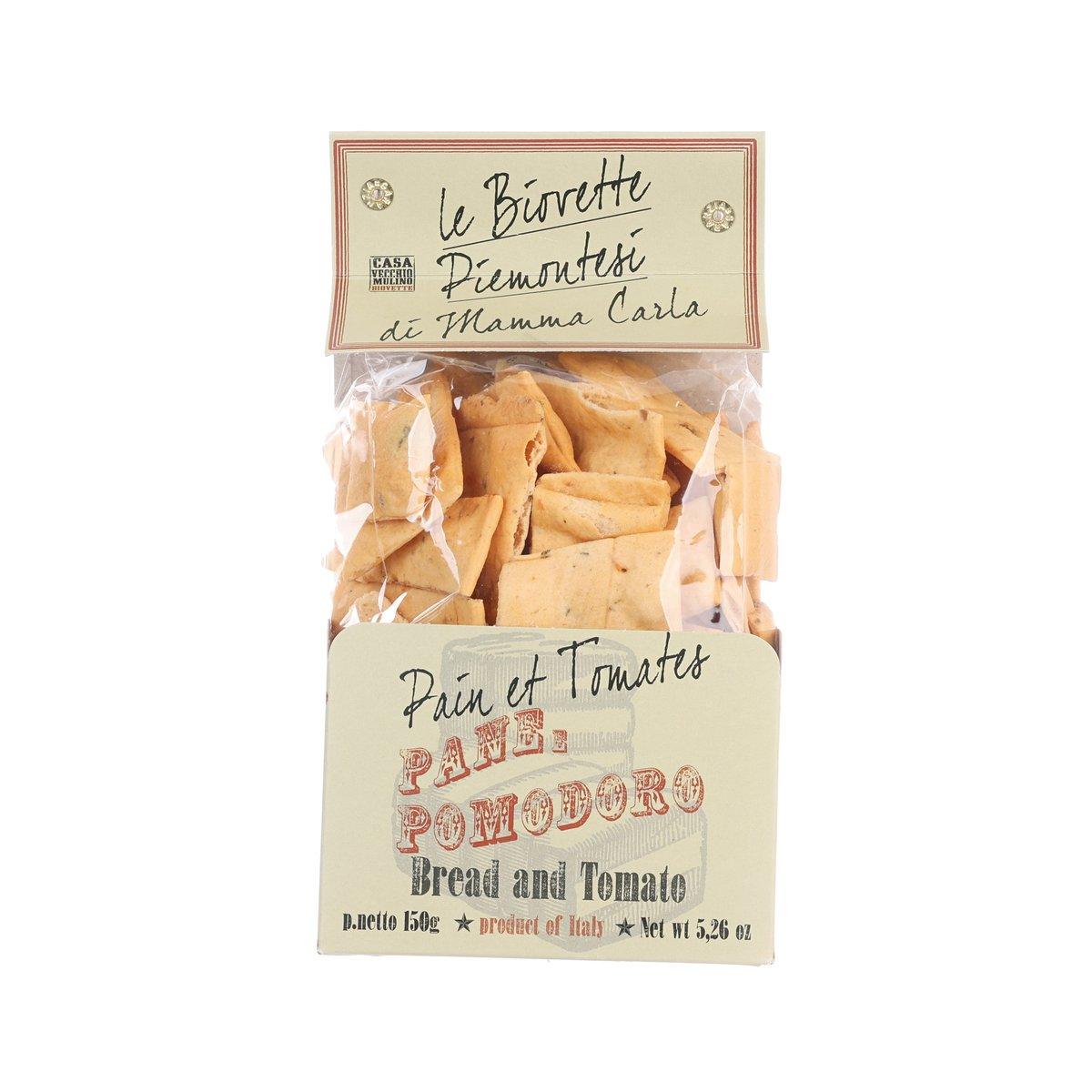 CASA VECCHIO MULINO Biovette Crispy Bread Squares with Tomato (150g)