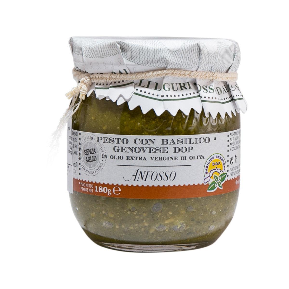 ANFOSSO Pesto Sauce with Genovese Basil PDO (180g)