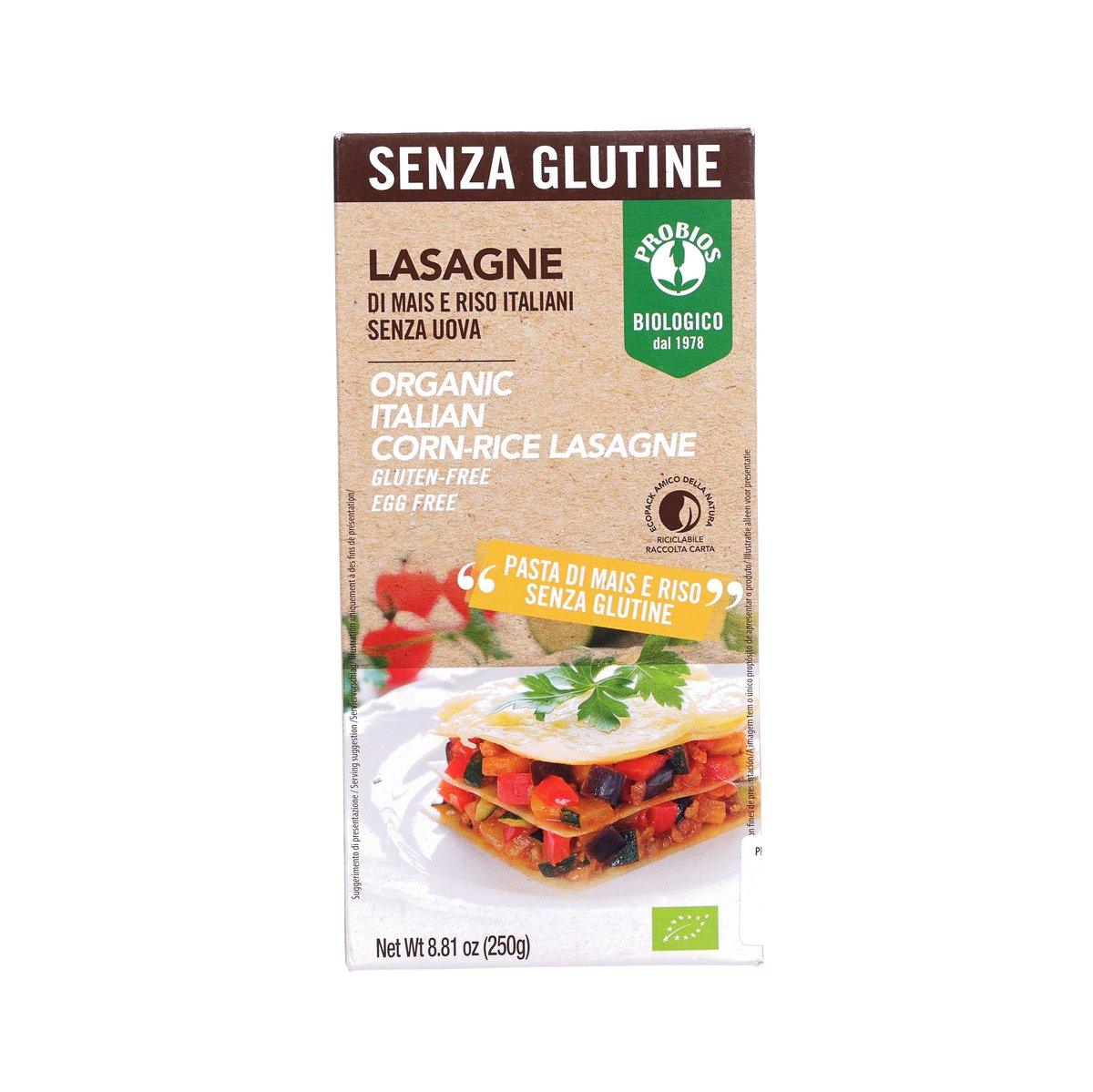 PROBIOS Organic Gluten-Free Italian Corn-Rice Lasagne (250g)