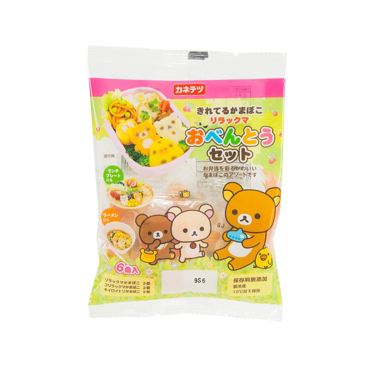 KANETETSU Assorted Rilakkuma Shaped Steamed Fish Cake (6pcs)