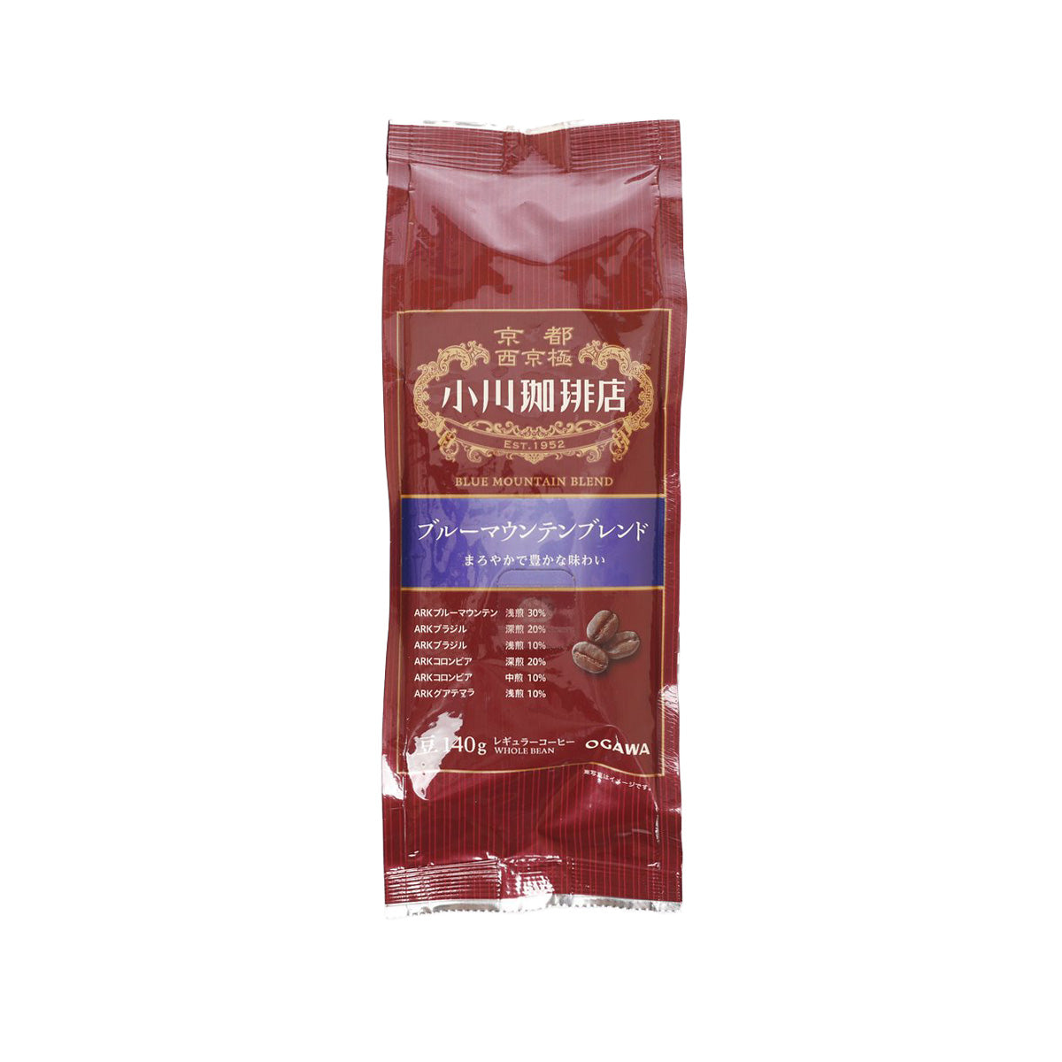 OGAWA COFFEE Blue Mountain Blend Whole Coffee Bean (140g)