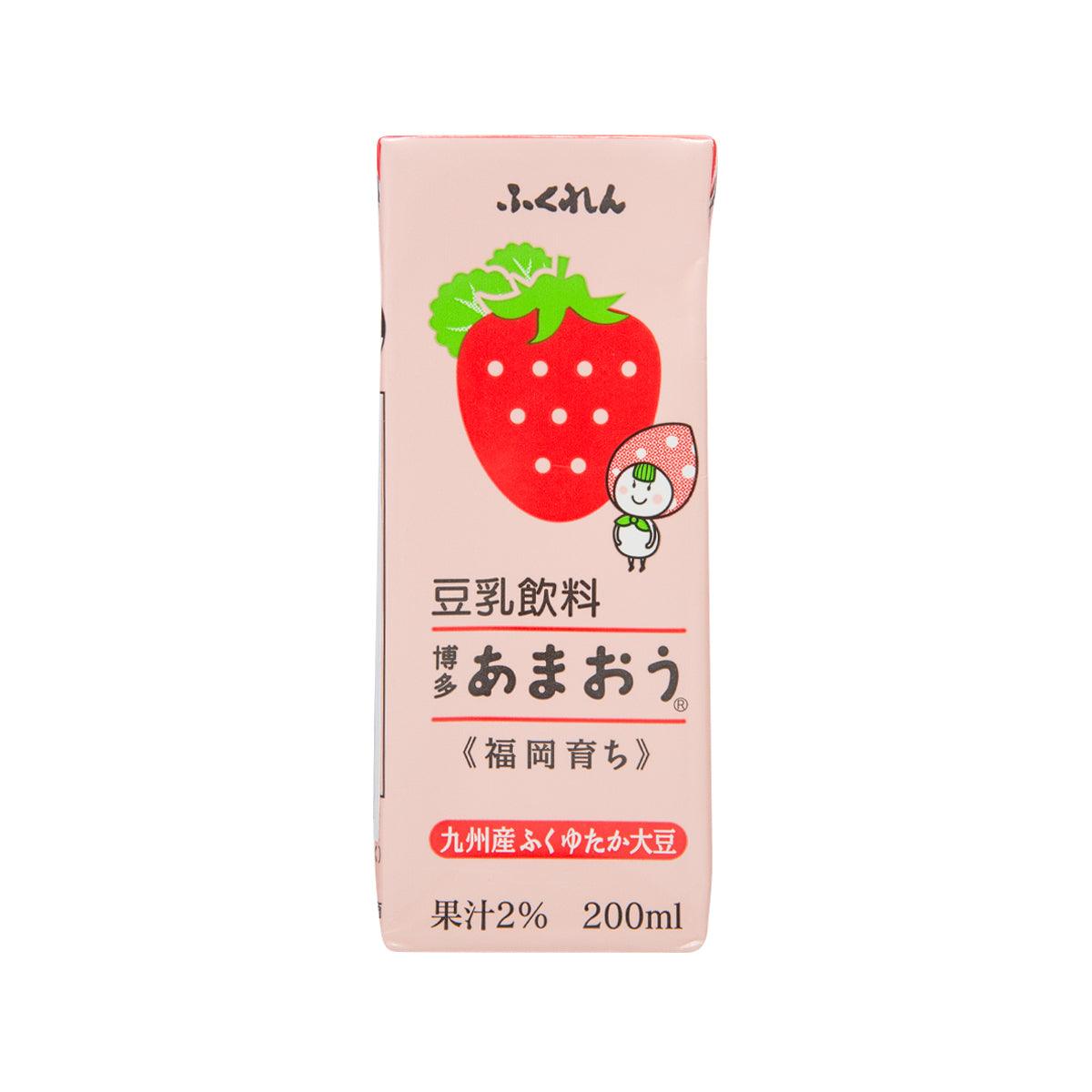 FUKUREN Amaou Strawberry Soymilk Drink (200mL)