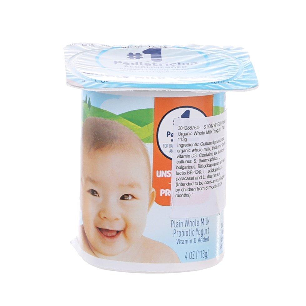 STONYFIELD Yobaby Organic Whole Milk Yogurt - Plain (113g)