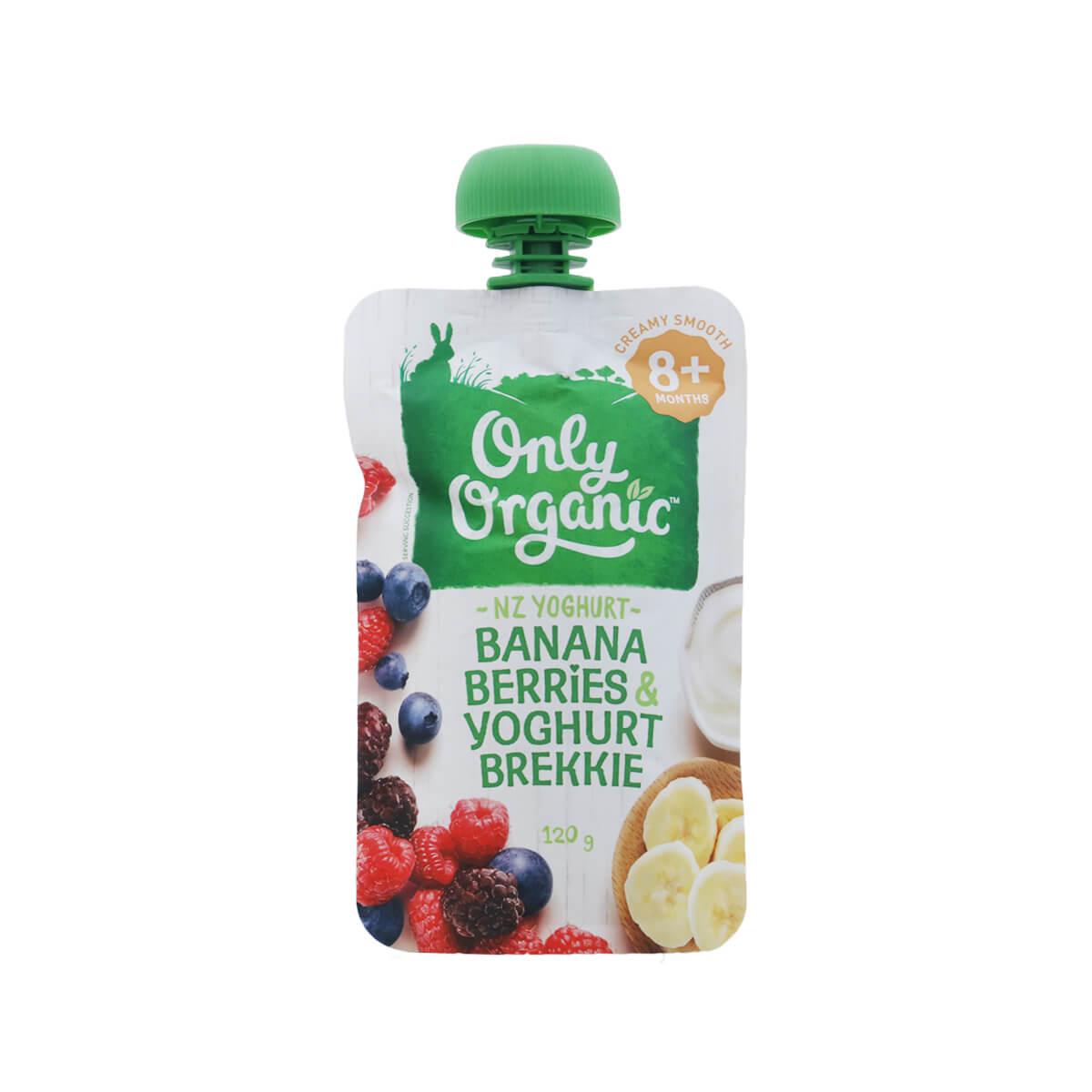 ONLY ORGANIC Organic Banana Berries & Yoghurt Brekkie (120g)