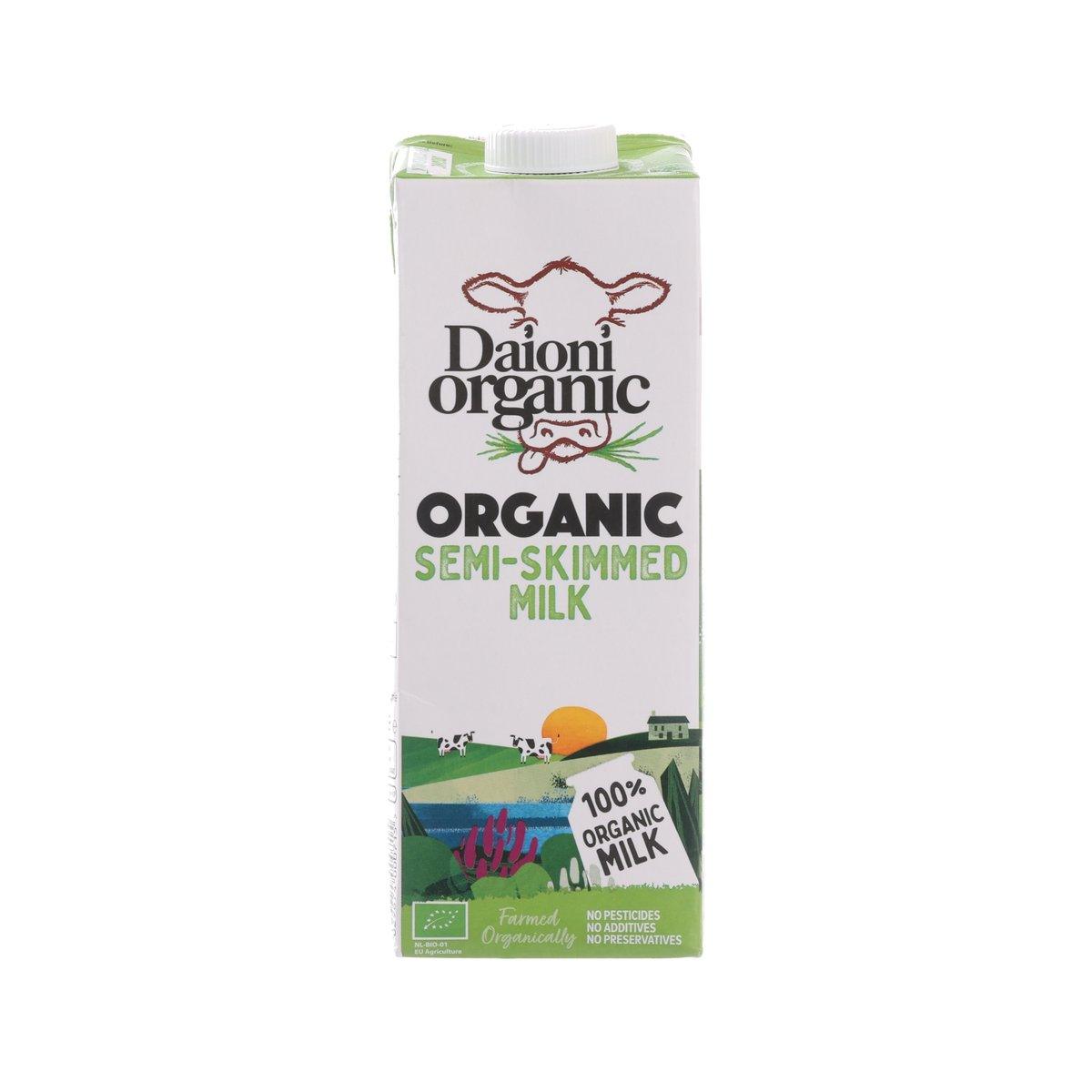 DAIONI Organic Semi-Skimmed Cow's Milk (1L)