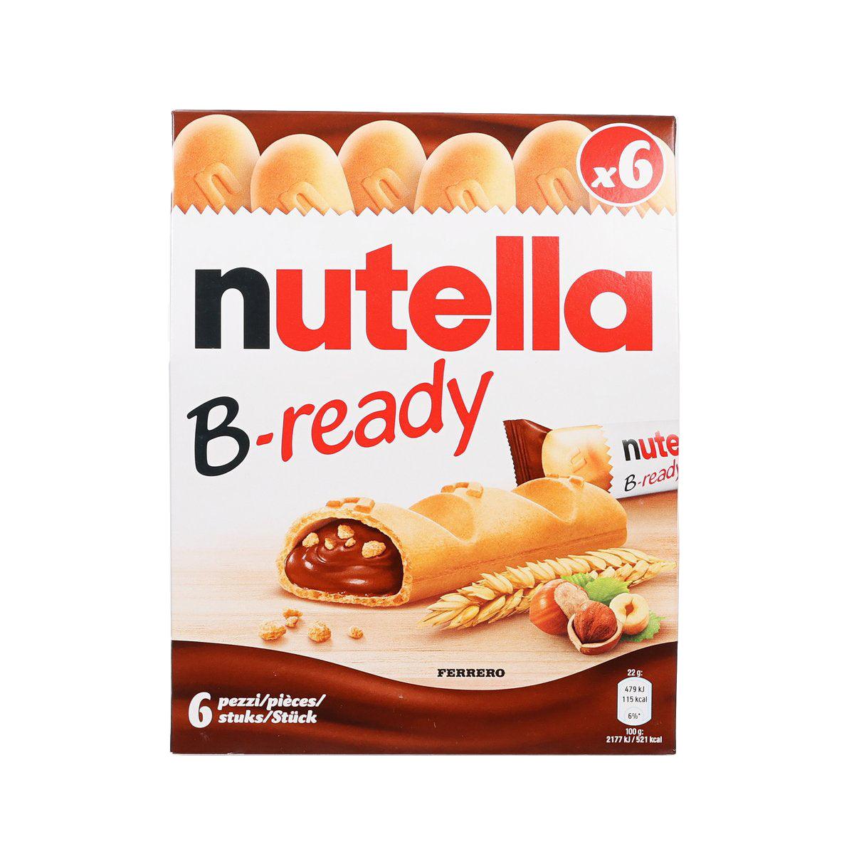 NUTELLA B-Ready Wafer Biscuits Stuffed with Hazelnut Cocoa Spread (132g)