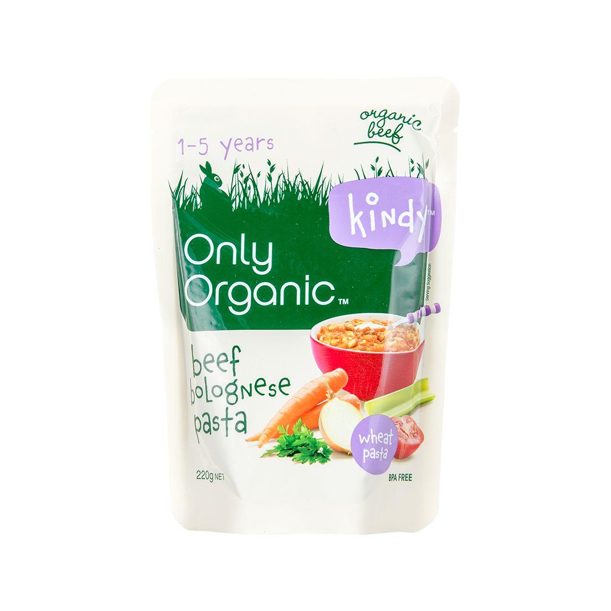 ONLY ORGANIC Organic Beef Bolognese Pasta (220g)