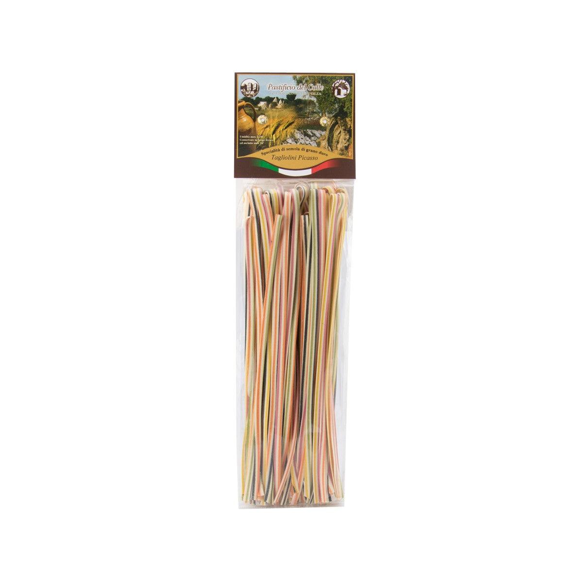 PASTIFICIO DEL COLLE Artisanal Colorful Pasta - Tagliolini Picasso (250g)