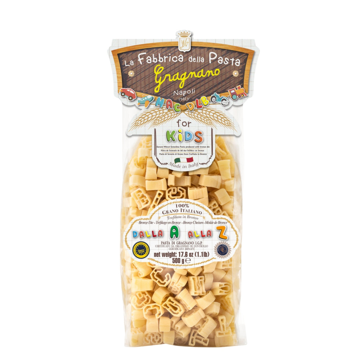 LA FABBRICA DELLA Artisanal Alphabet Pasta (500g)