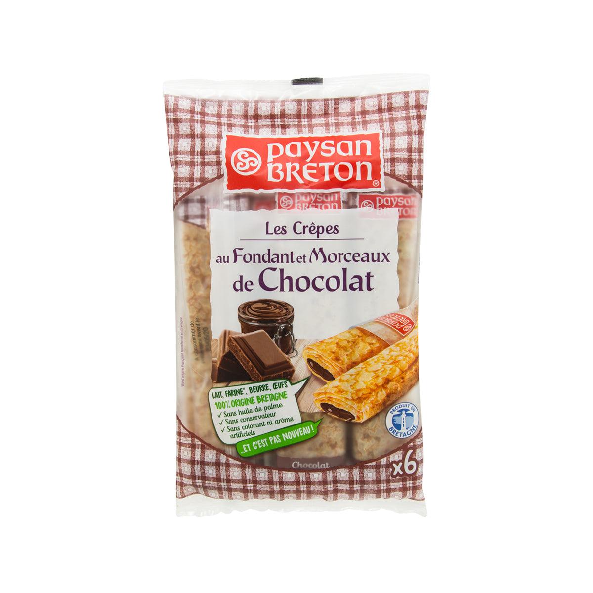 PAYSAN BRETON Crepes Filled with Chocolate and Pieces of Milk Chocolate (180g)