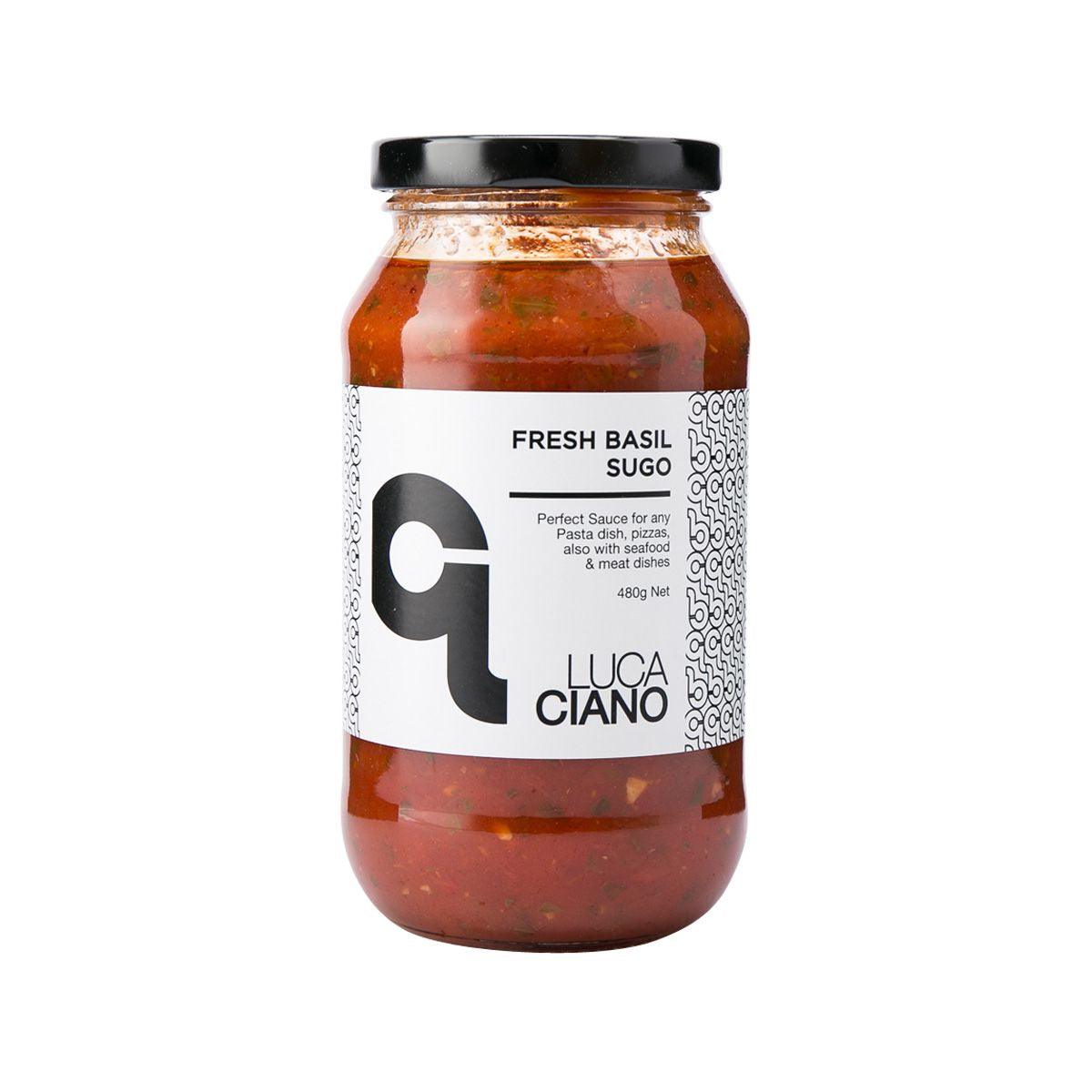 LUCA CIANO Fresh Basil Tomato Sauce (480g)
