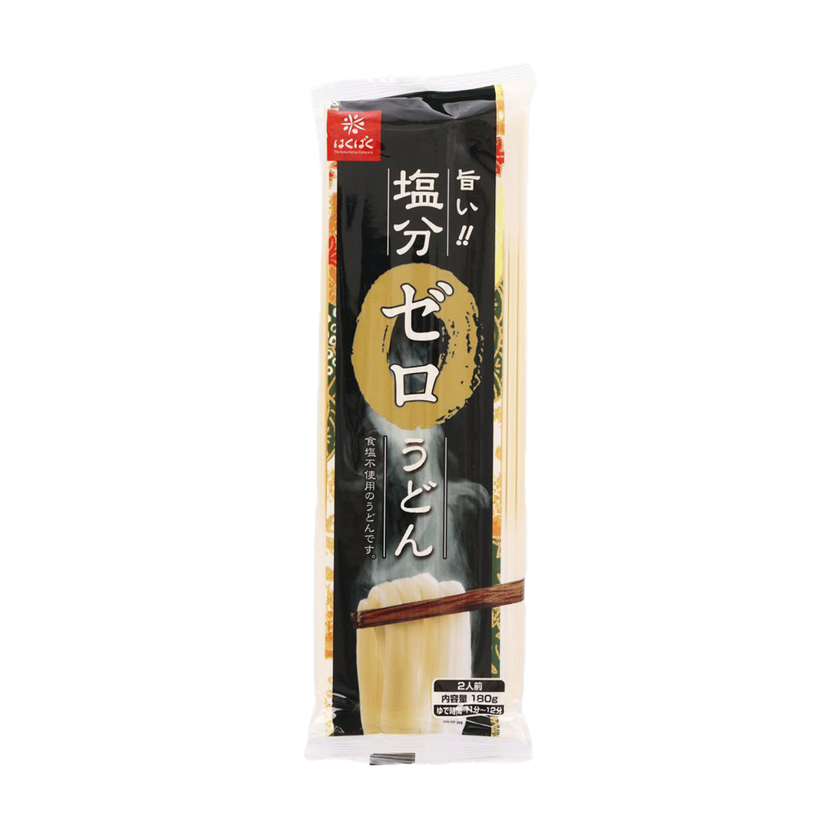 HAKUBAKU No Salt Udon Noodle (180g)