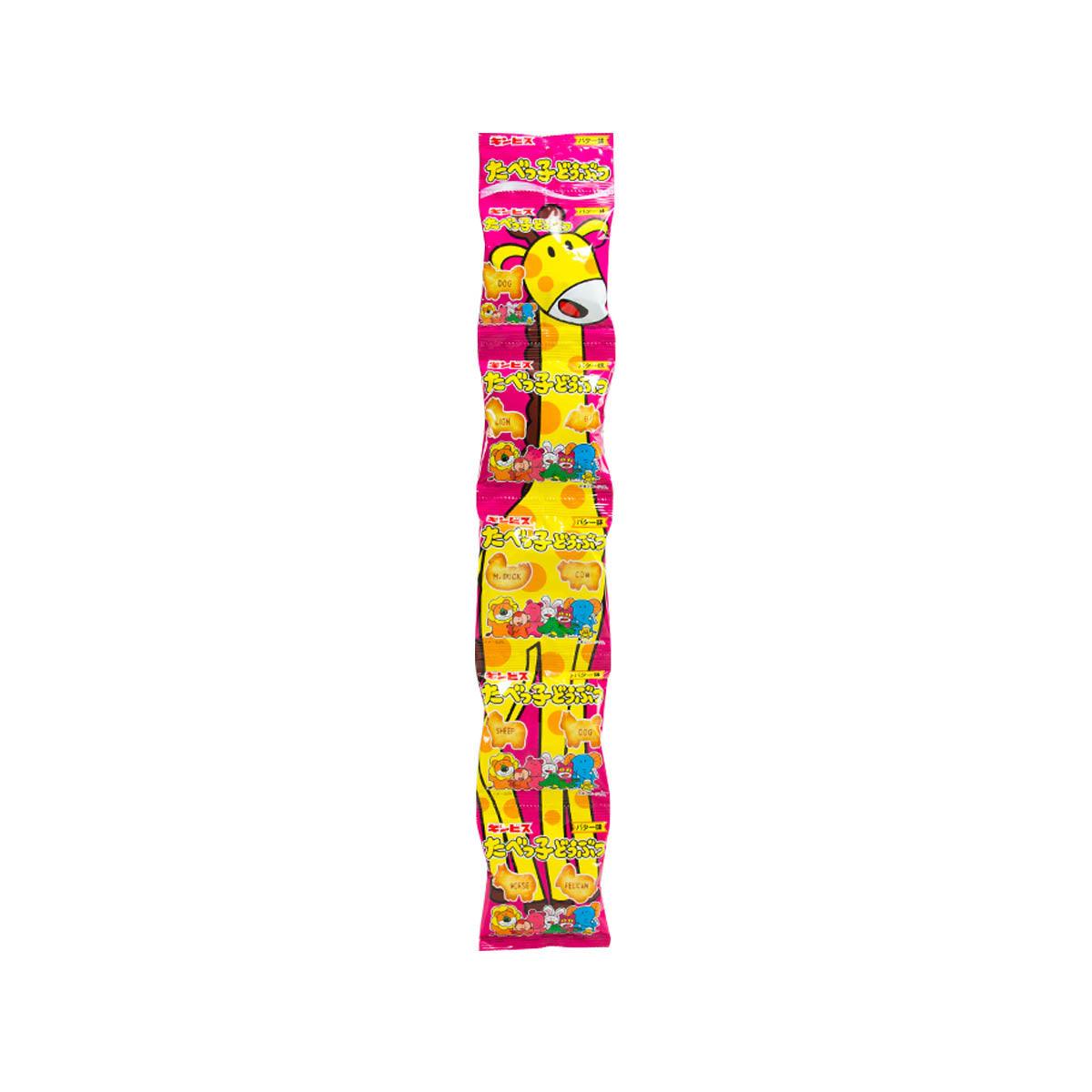 GINBIS Animal Shaped Biscuit - Butter Flavor (5 x 17g)