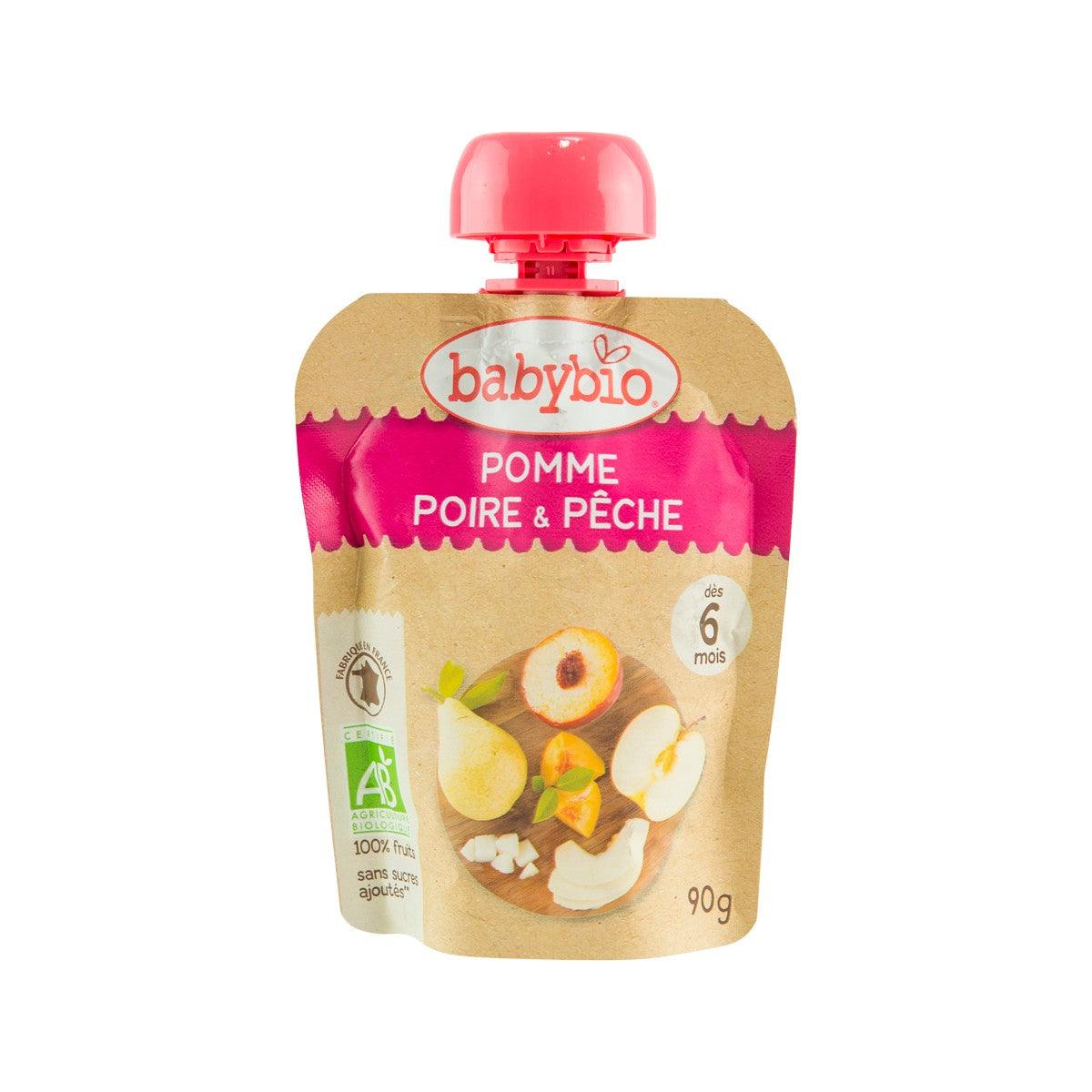BABYBIO Organic Apple, Pear, Peach (90g)