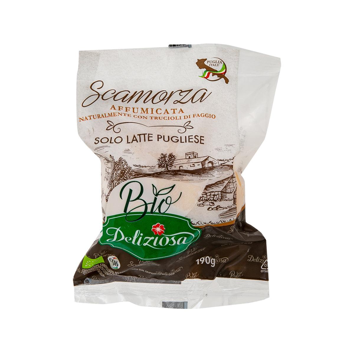 DELIZIOSA Organic Scamorza Smoked Cheese (190g)