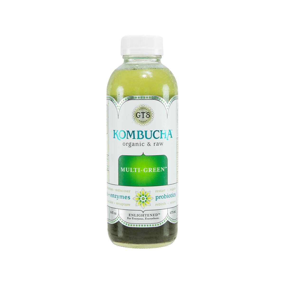 GT'S Organic Raw Kombucha Drink - Multi Green (473mL)
