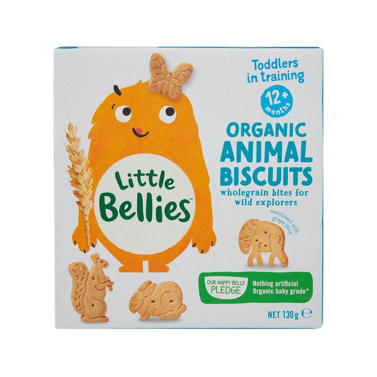 LITTLE BELLIES Organic Animal Biscuits (130g)
