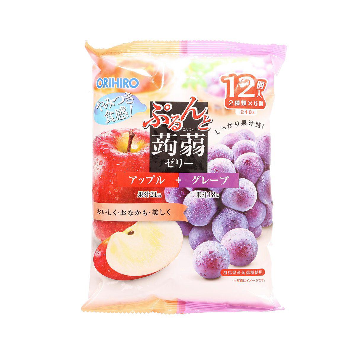 ORIHIRO Konnyaku Jelly - Apple and Grape (240g)