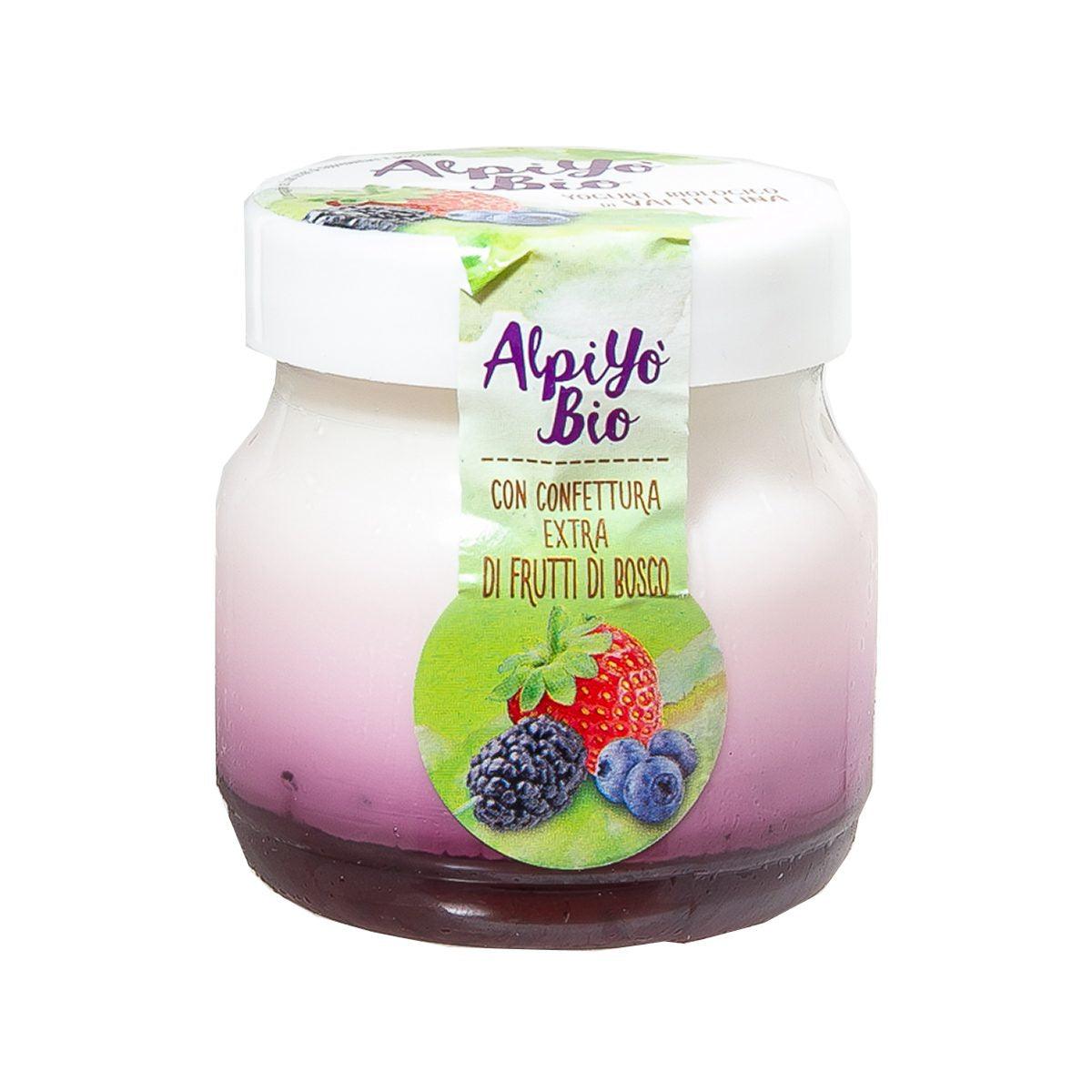 ALPIYO Organic Yogurt with Extra Mixed Berry Jam (125g)