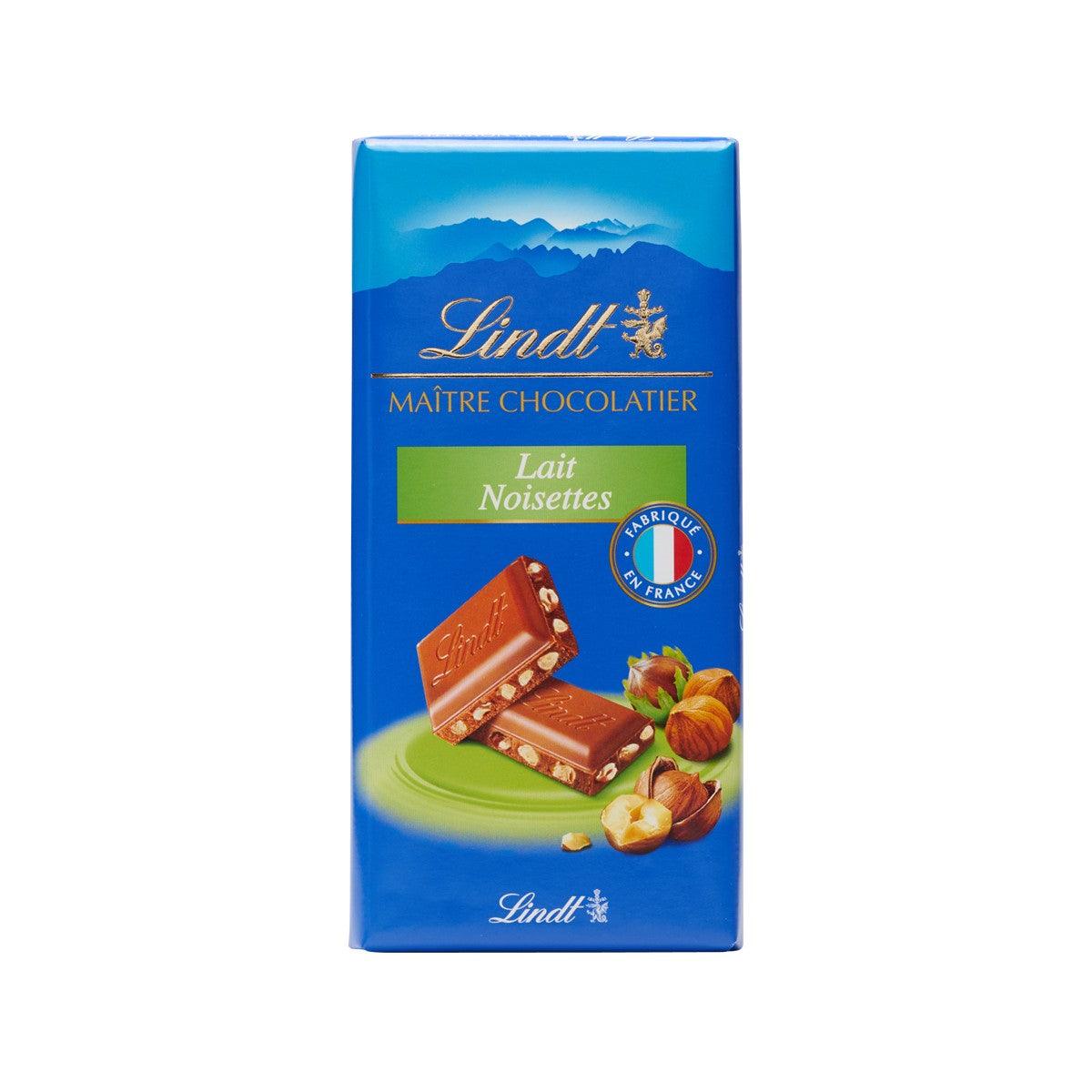LINDT Milk Chocolate with Hazelnut (100g)