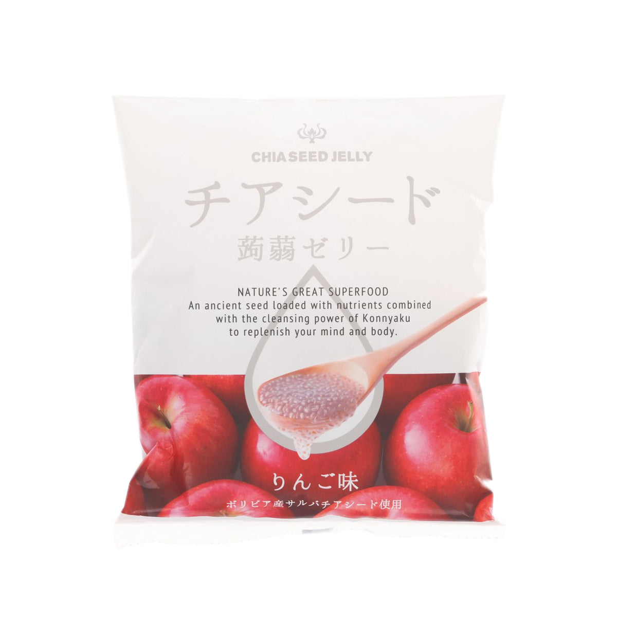 WAKASHO Chia Seed Konnyaku Jelly - Apple Flavor (10pcs)