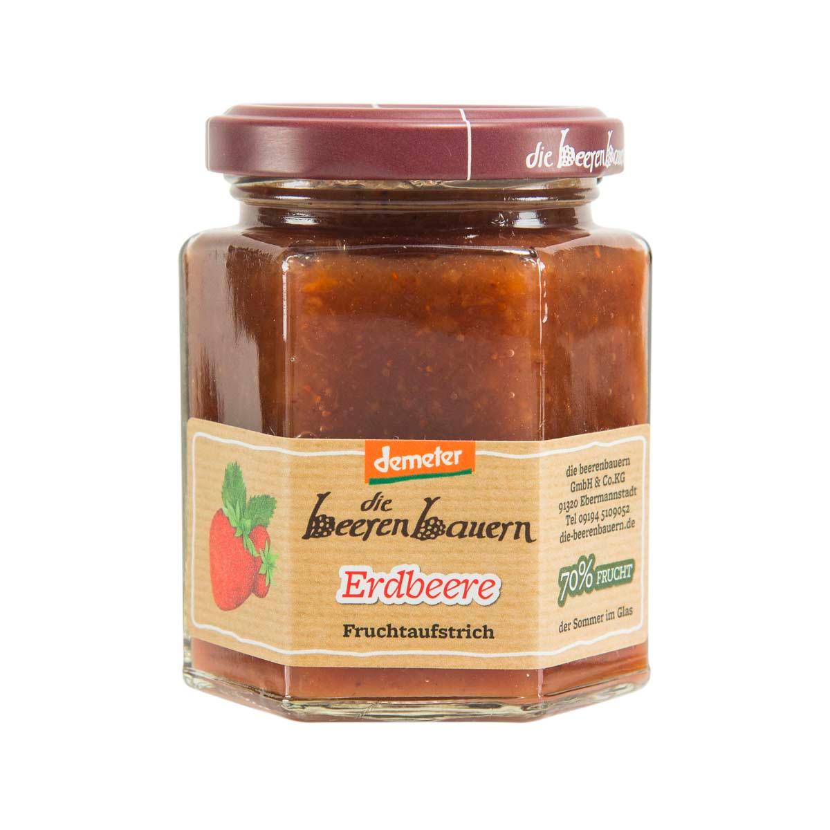 BEERENBAUERN Organic 70% Fruit Strawberry Jam (200g)