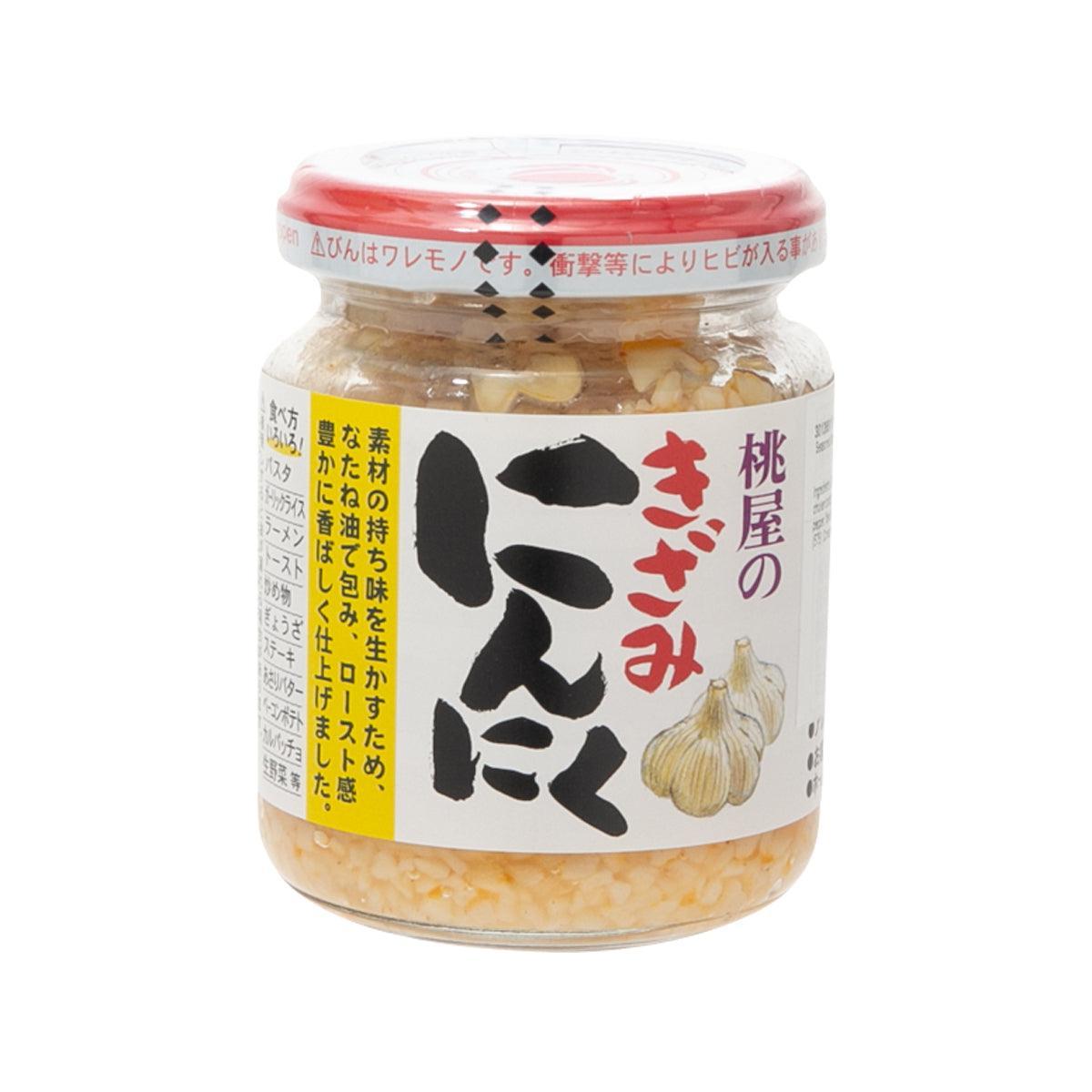 MOMOYA Kizamininniku - Seasoned Minced Garlic in Oil (125g)