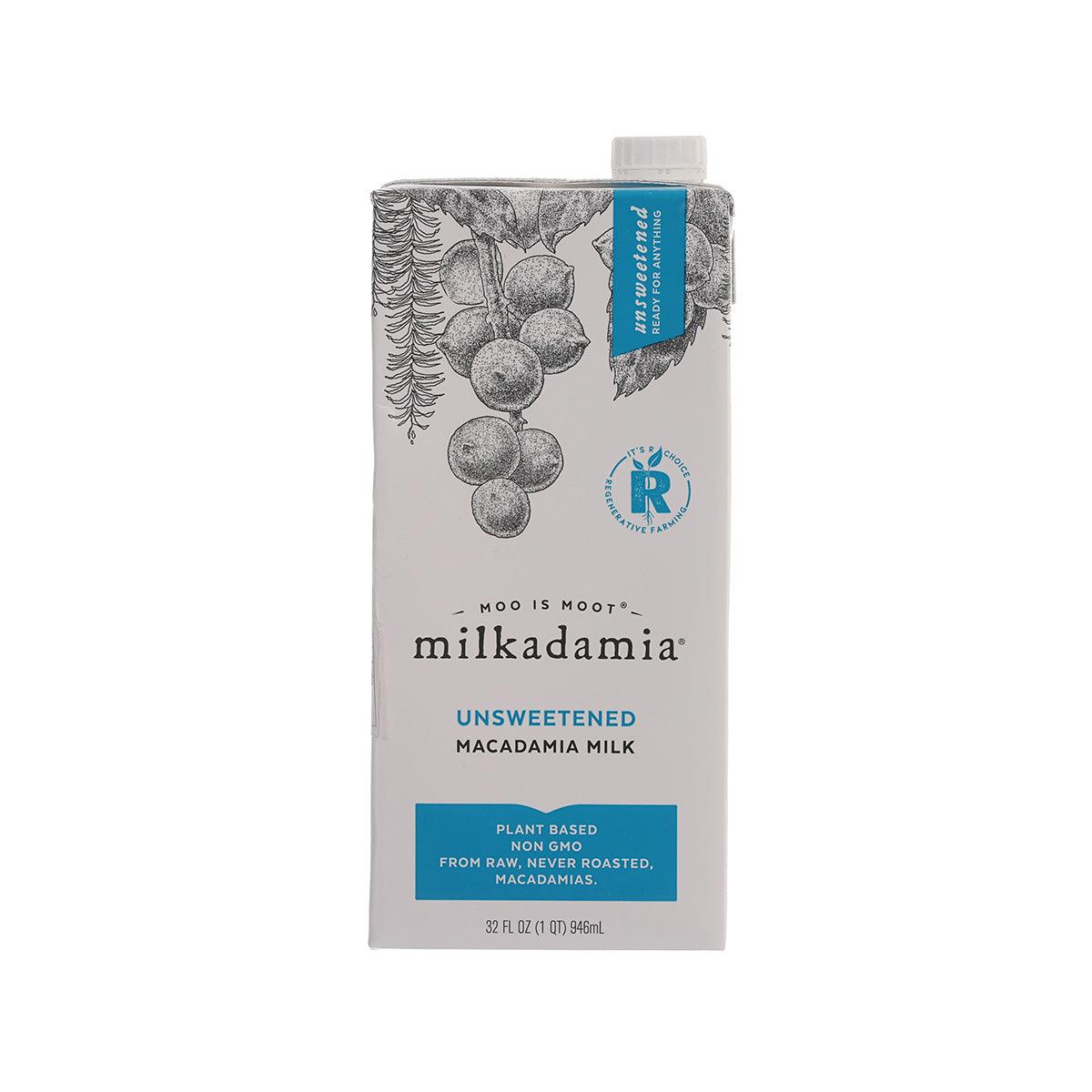 MILKADAMIA Macadamia Milk - Unsweetened (946mL)