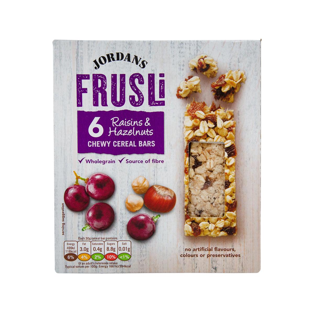 JORDANS Frusli Cereal Bars - Raisins & Hazelnuts (150g)
