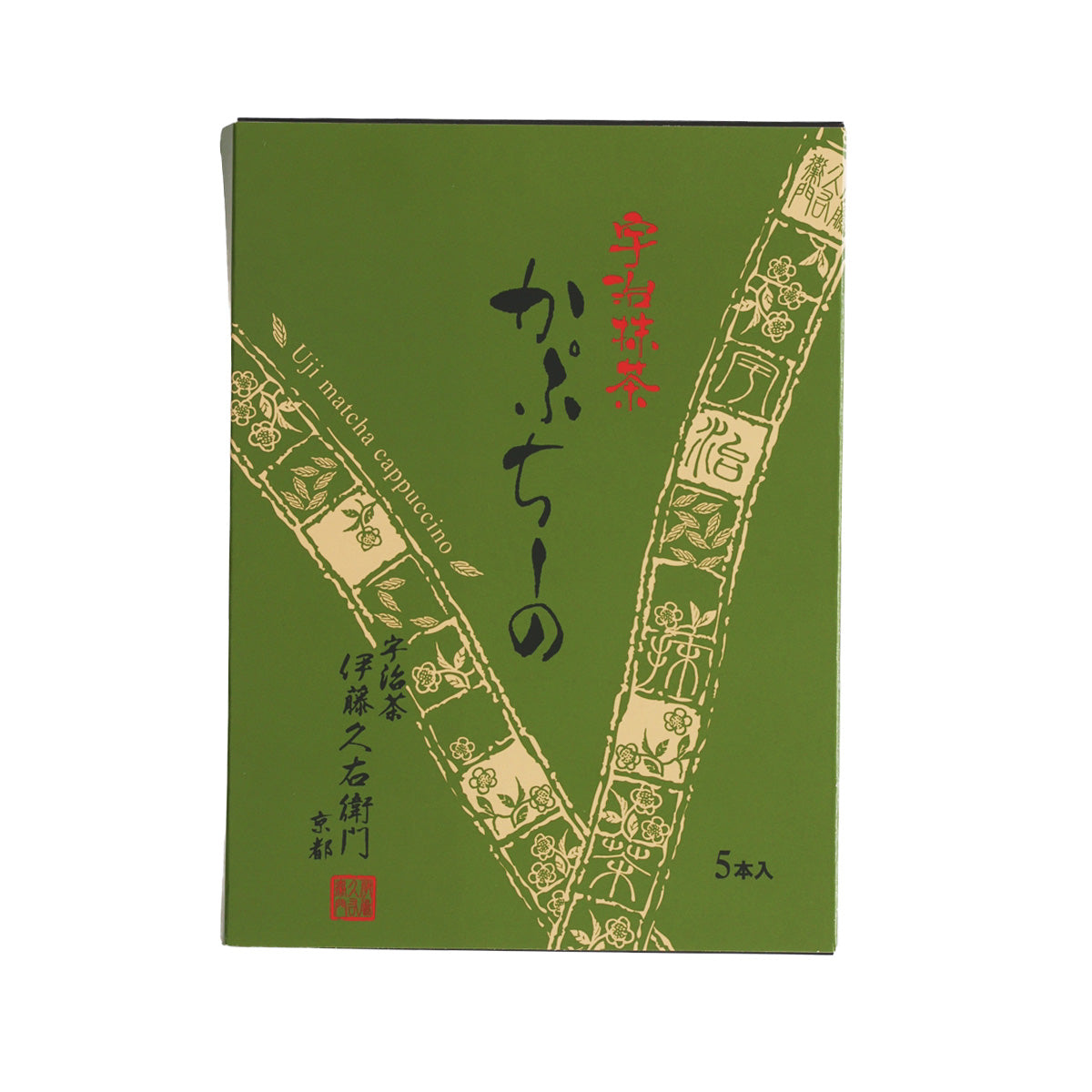 ITOHKYUEMON Uji Matcha Cappuccino Powder (5 x 12g)