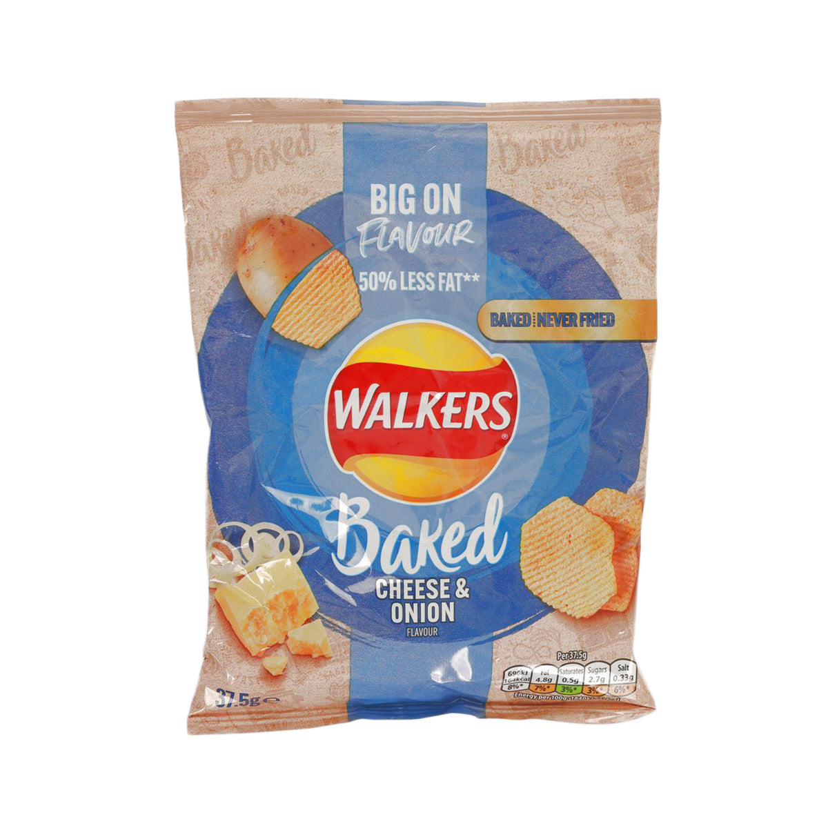 WALKERS Cheese and Onion Flavour Baked Potato Chip (37.5g)