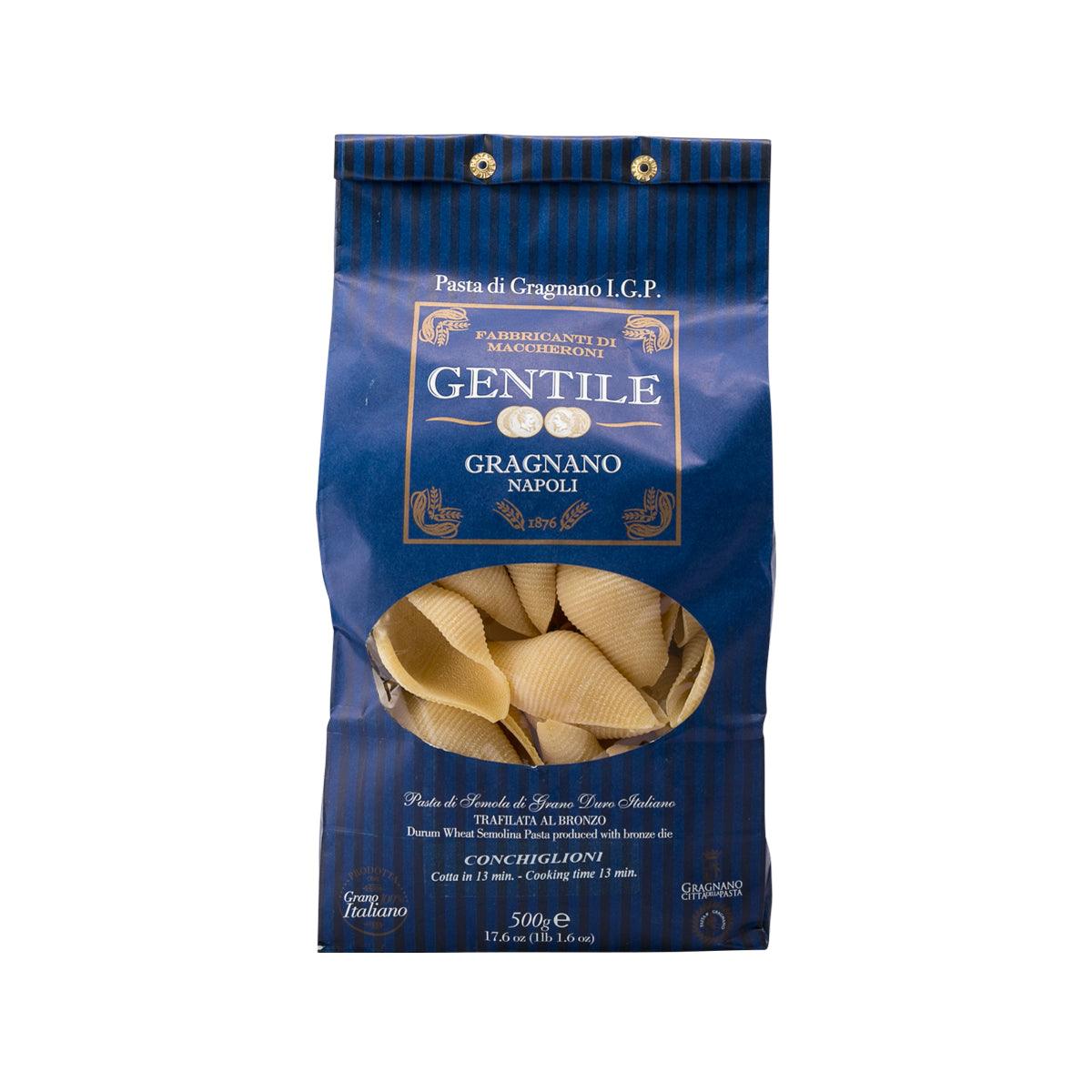 GENTILE Artisanal Pasta di Gragnano IGP - Conchiglioni (500g)