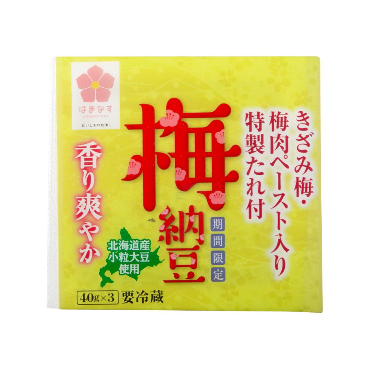 HAMANASU Plum Natto (3 x 40g + 3 x 6g)