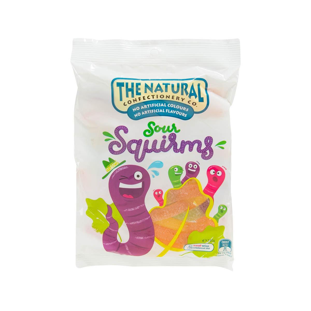 NATURAL CONFECTIONERY Jelly Confectionery - Sours Squirms (220g)