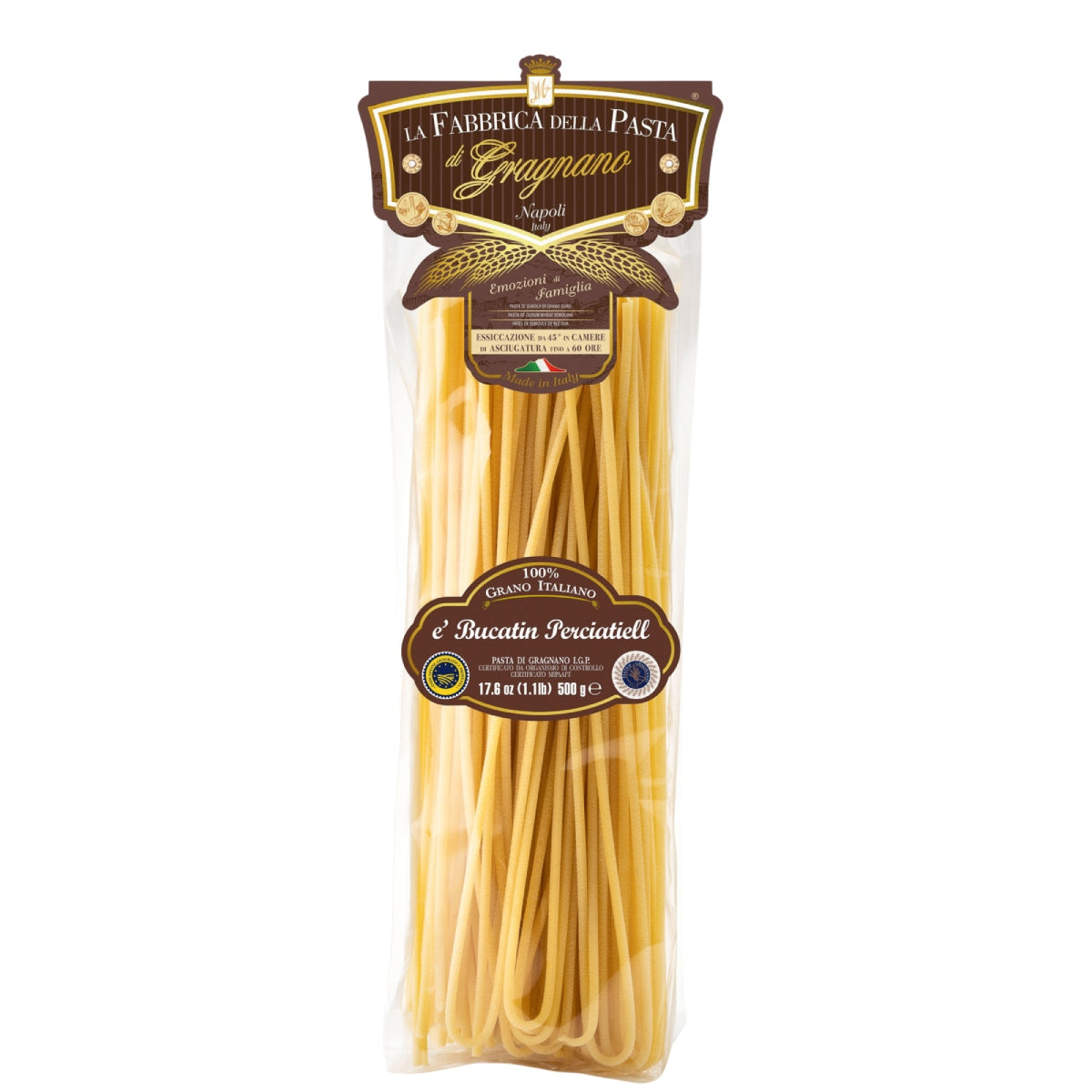 LA FABBRICA DELLA Artisanal Bucatini Pasta (500g)