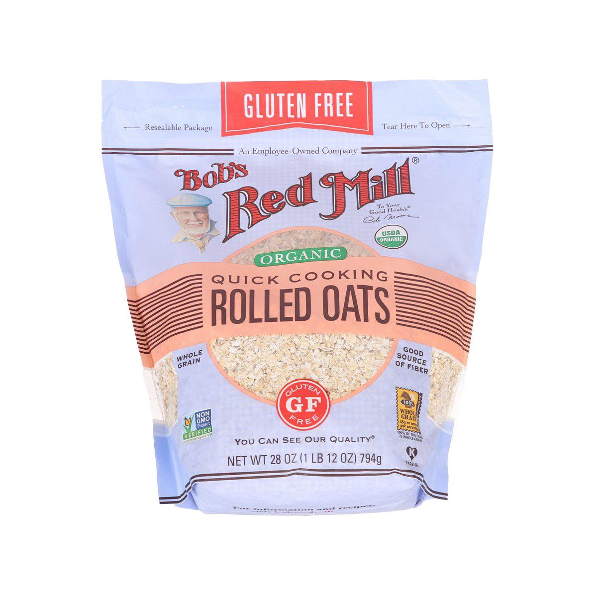 BOB'S RED MILL Gluten Free Organic Quick Cooking Rolled Oats (794g)