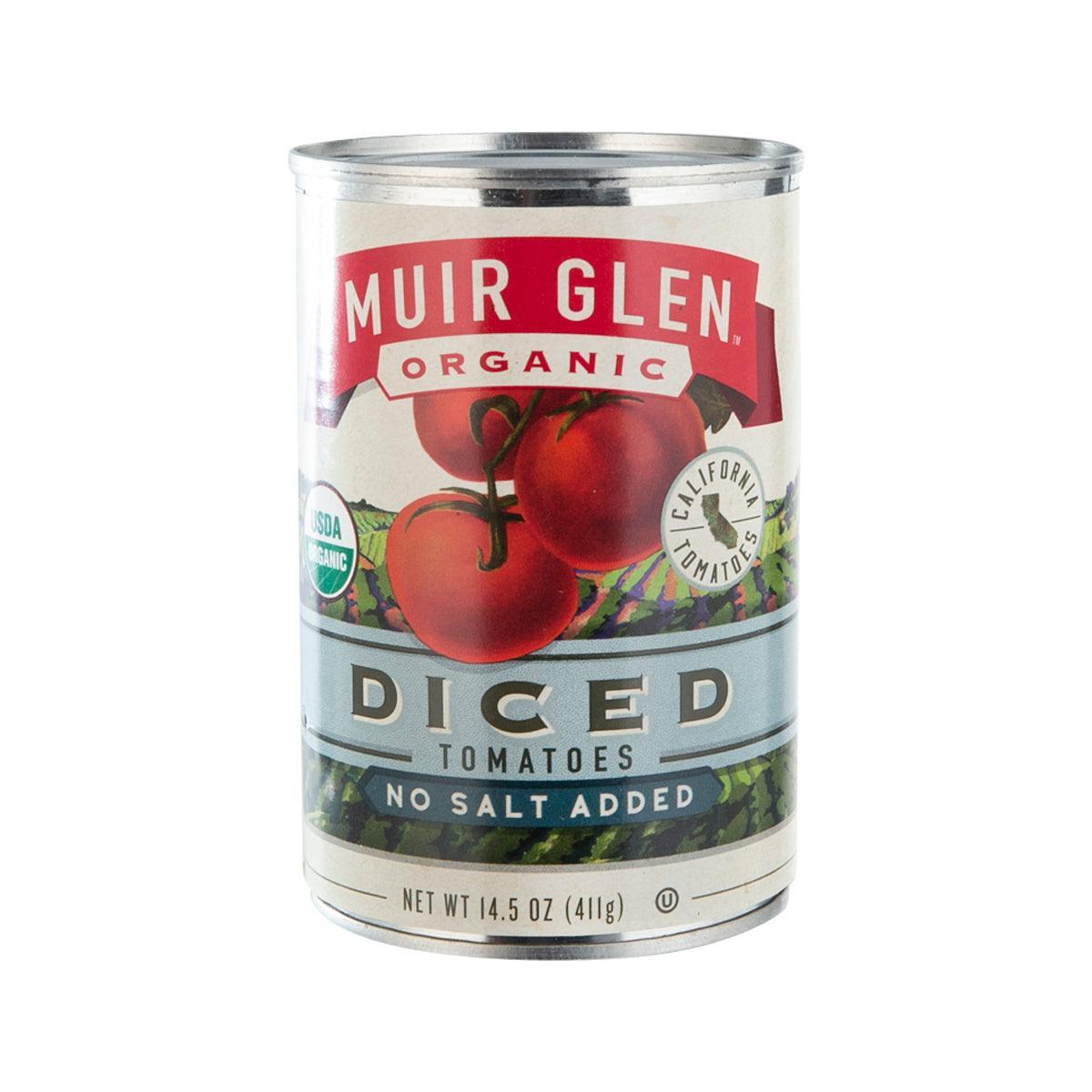 MUIR GLEN Organic Diced Tomatoes - No Salt Added (411g)