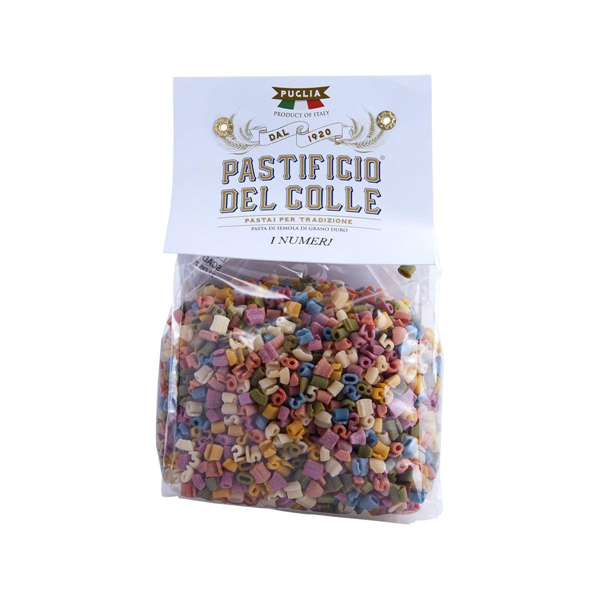 PASTIFICIO DEL COLLE Artisanal Colorful Pasta - Number Shaped (500g)