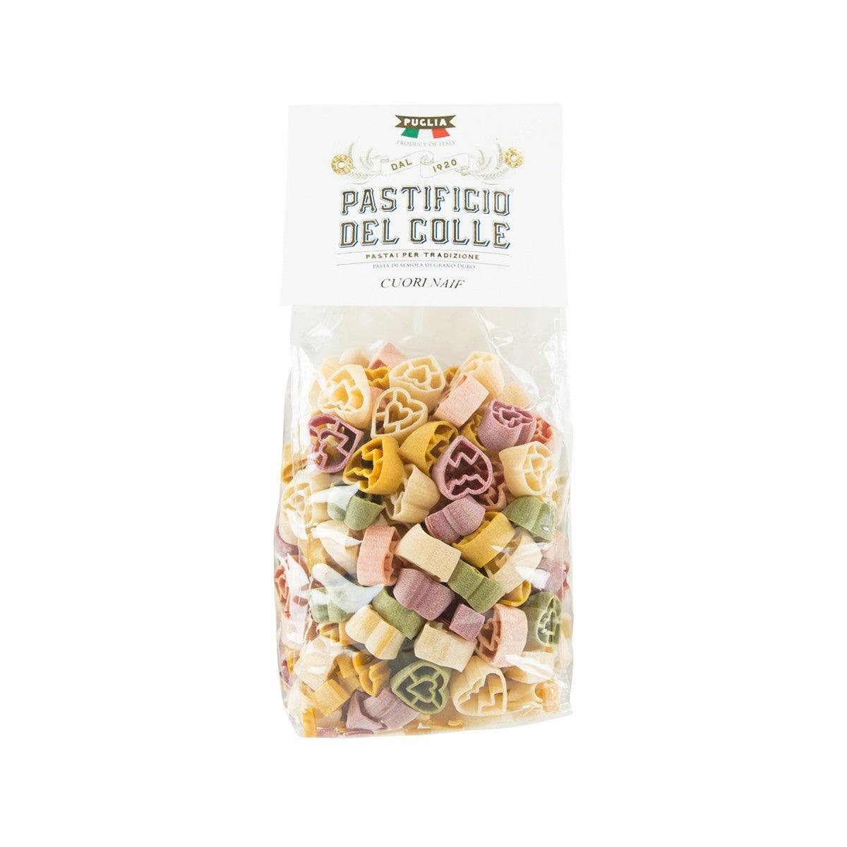 PASTIFICIO DEL COLLE Artisanal Colorful Pasta - Heart Shaped (500g)