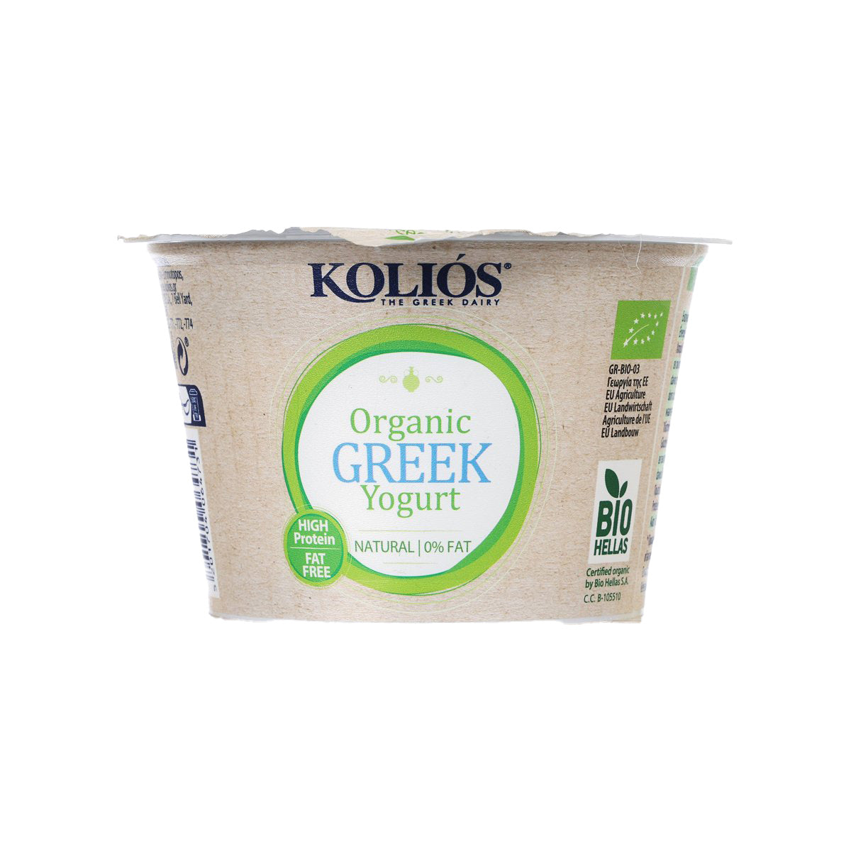 KOLIOS Organic Greek Yogurt - 0% Fat (150g)