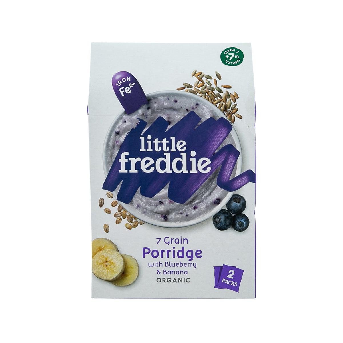 LITTLE FREDDIE Organic Blueberry & Banana 7 Grain Porridge (160g)