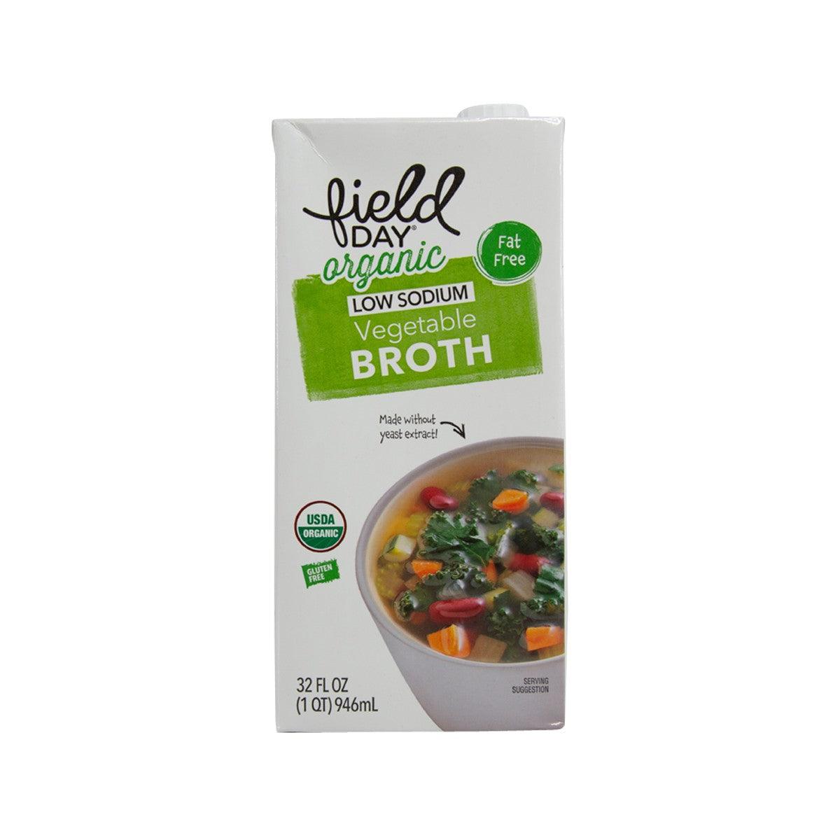 FIELD DAY Organic Vegetable Broth - Low Sodium (907g)