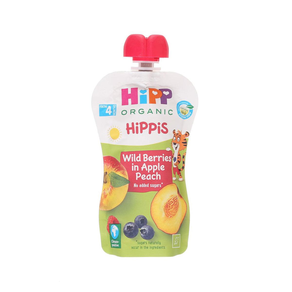 HIPP Organic Fruit Preparation - Wild Berries in Apple Peach (100g)