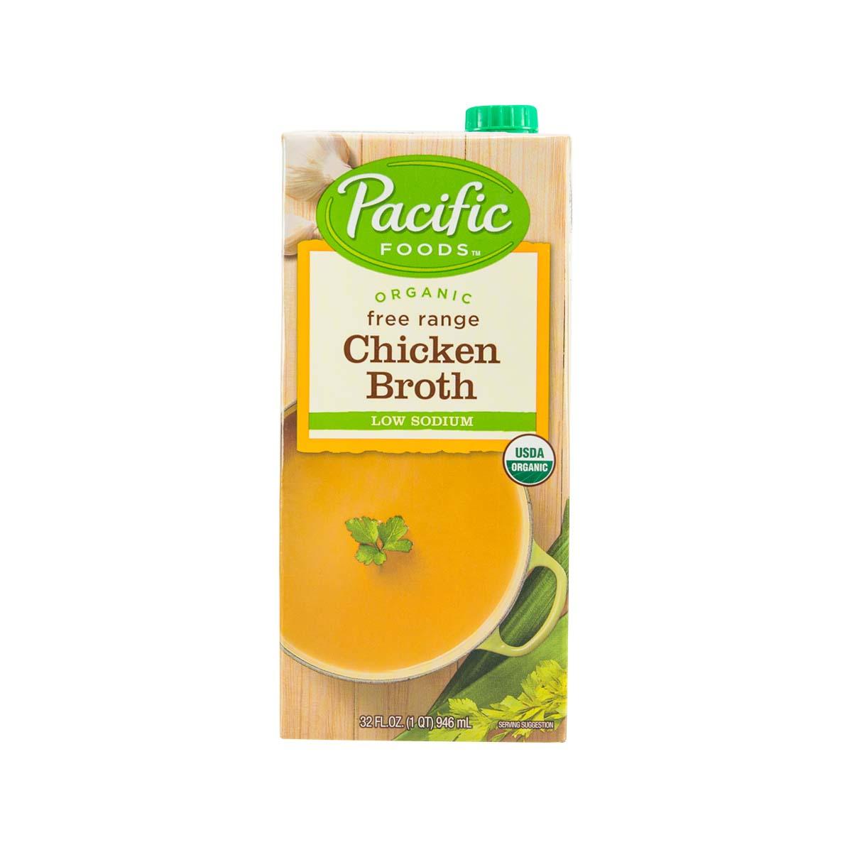 PACIFIC Organic Chicken Broth - Low Sodium (907g)