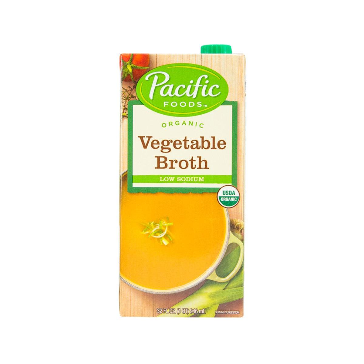 PACIFIC Organic Vegetable Broth - Low Sodium (907g)