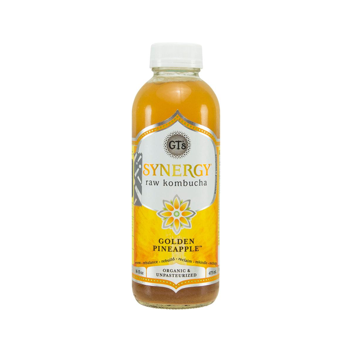 GT'S Synergy Organic Kombucha Drink - Golden Pineapple (473mL)