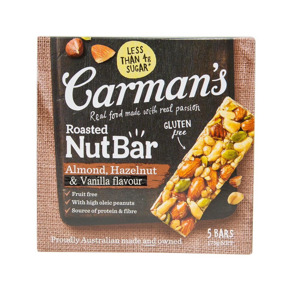 CARMAN'S Almond, Hazelnut & Vanilla Flavour Roasted Nut Bar (175g)
