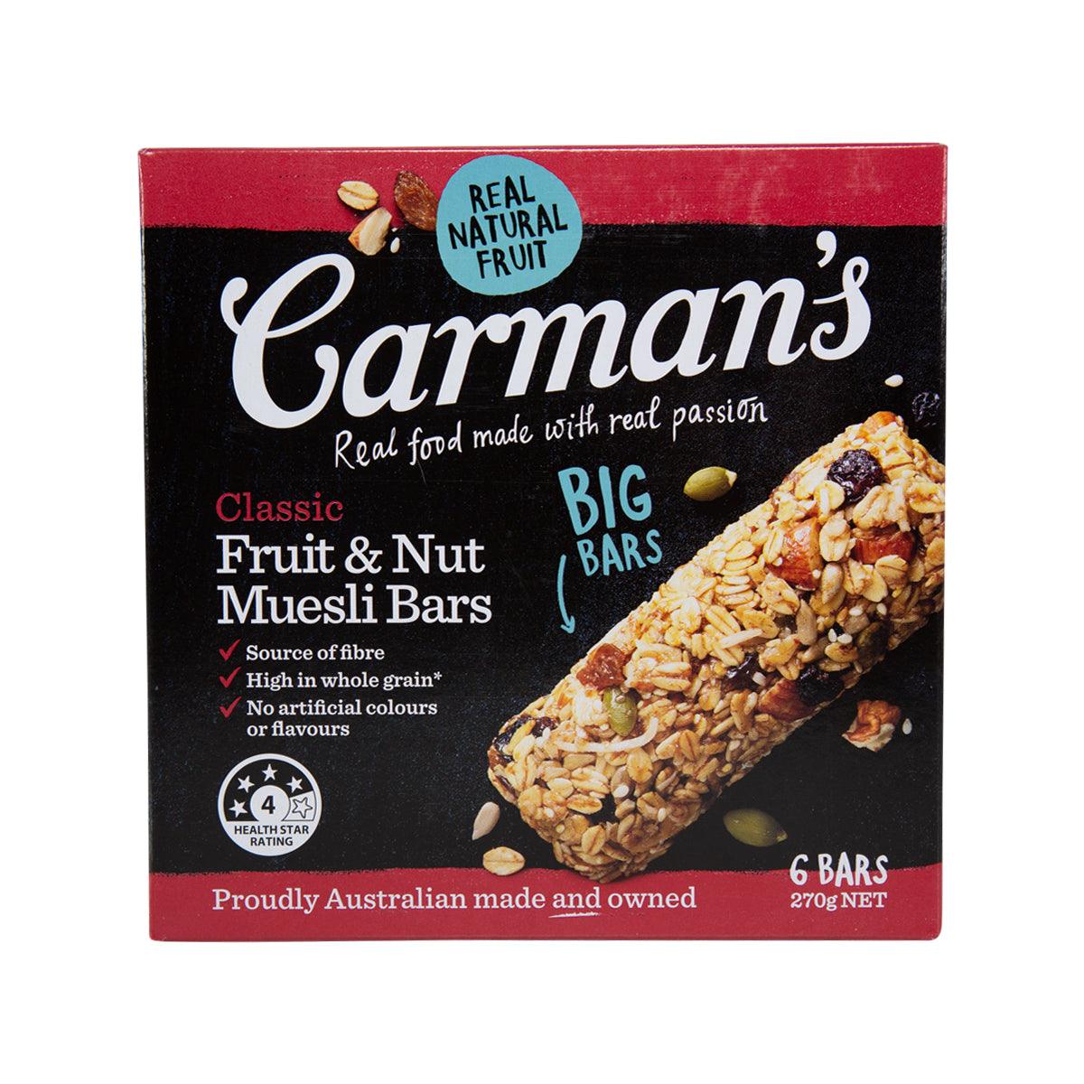 CARMAN'S Classic Fruit & Nut Muesli Bars (270g)