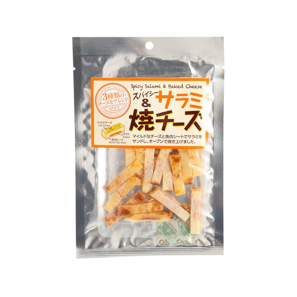 HASESHOKUHIN Spicy Salami & Baked Cheese Fish Snack (48g)