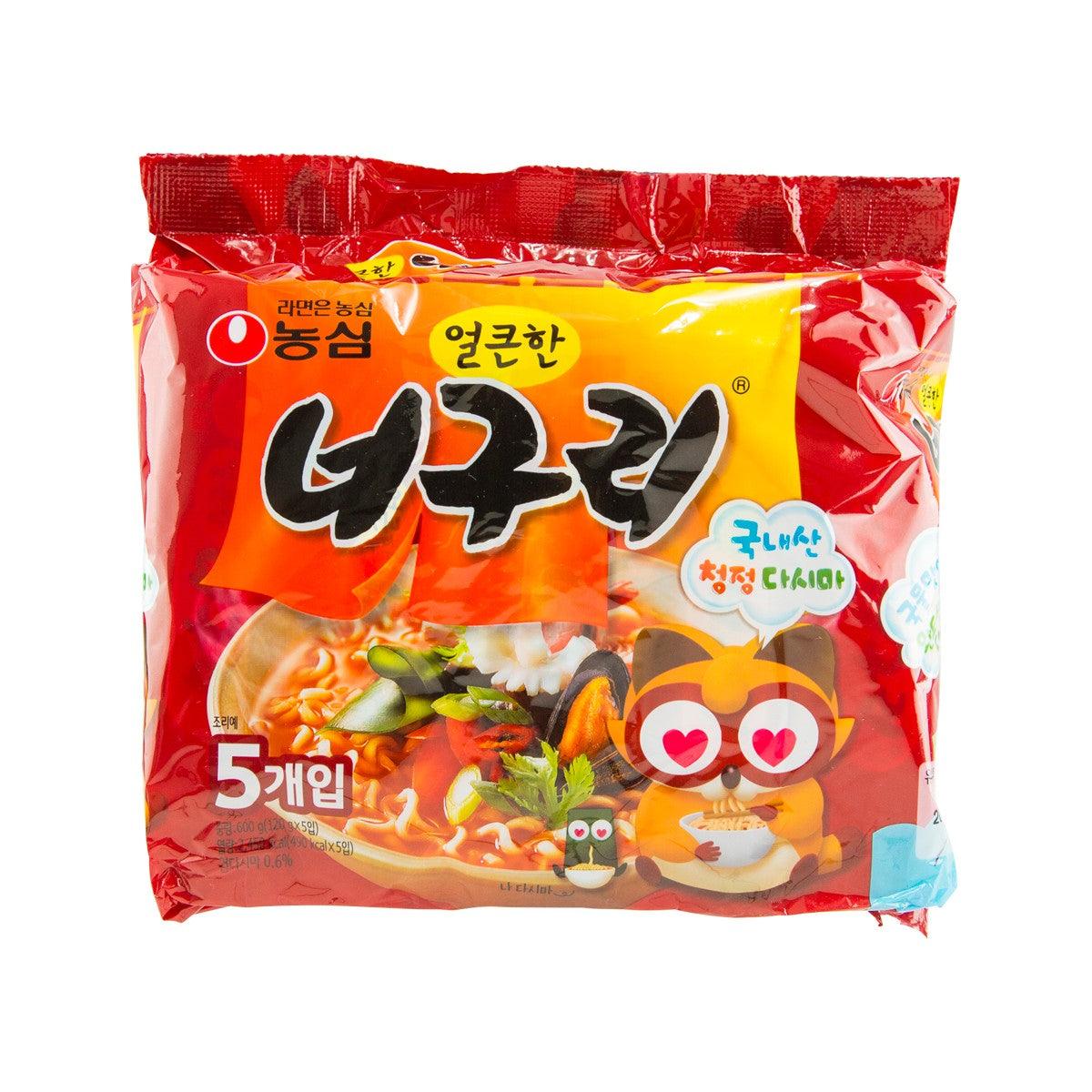 NONG SHIM Neoguri Spicy Noodles - Seafood Flavor (5 x 120g)